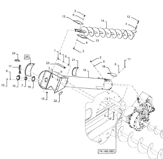 87735359 - кожух шнека