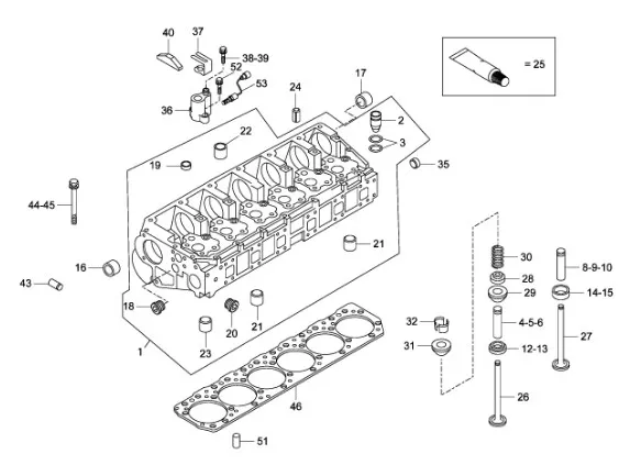 500390864 - Направляющая клапана